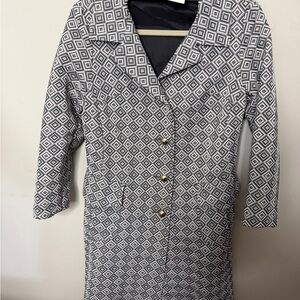 Fabulous Vintage 1960s Geometric Patterned Women's Coat